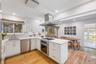 Entertain friends and family in the open kitchen with adjacent dining area.