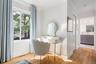 Natural light bathes the room.