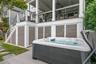 Custom decking with hot tub included.