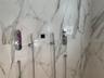 Primary bath shower with rain bath and steam
