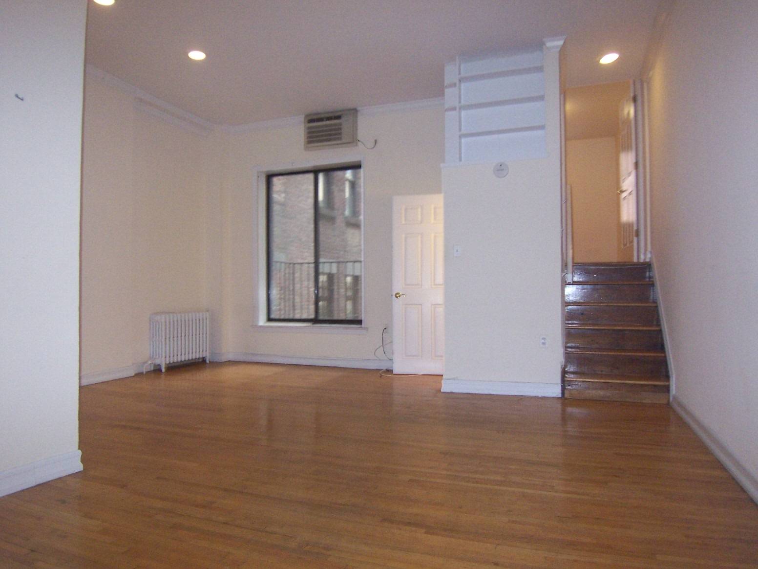 Large Two Bedrooms, One Bathroom Triplex Apartment on Upper West Side with Balcony