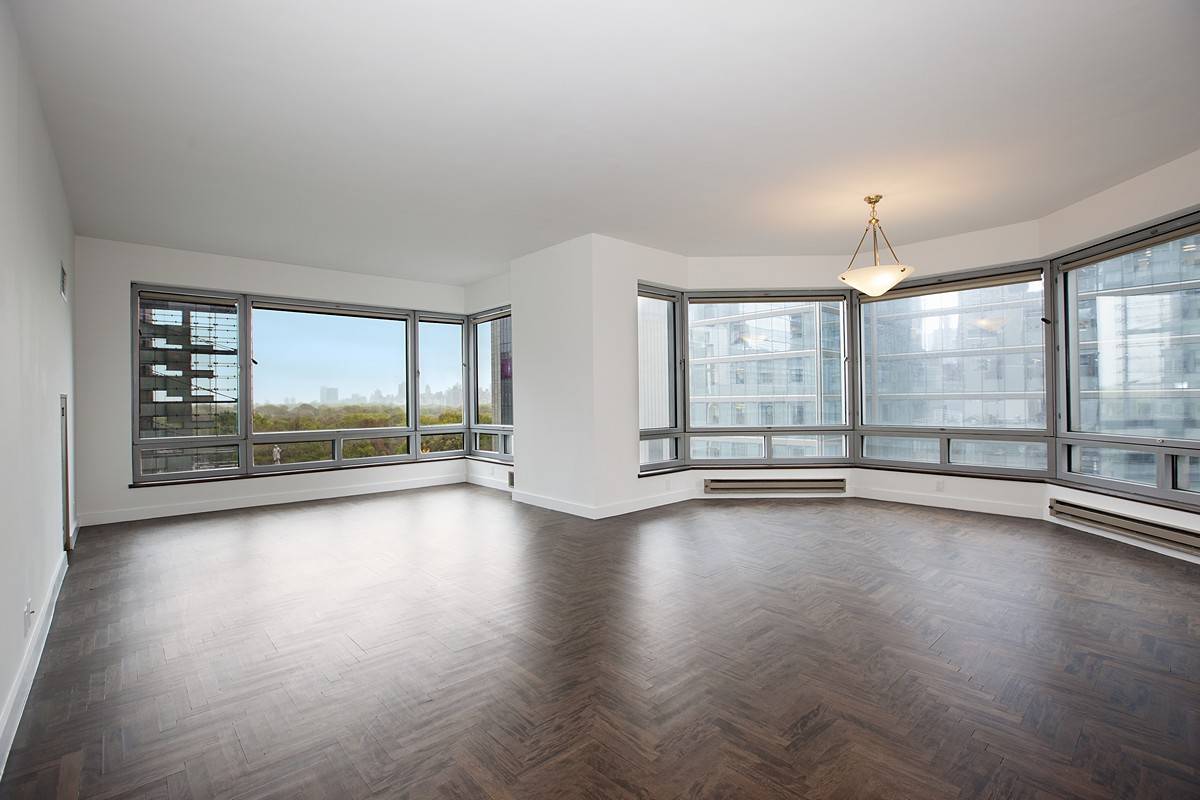 NO FEE! Sprawling Renovated Two Bedroom at Central Park Place with Amazing Central Park & Columbus Circle Views!