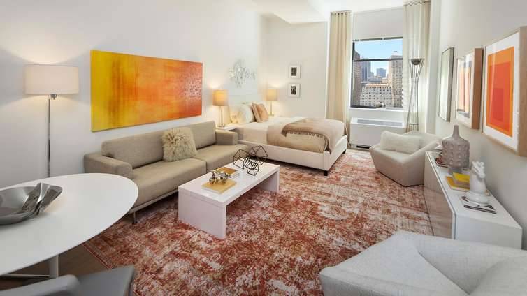 FINANCIALl DISTRICT  LARGE  1BR w / spacious 1 BA ,Great Natural Light, GYM, RESIDENTS LOUNGE, 24hr DOORMAN,  - 1 MONTH FREE