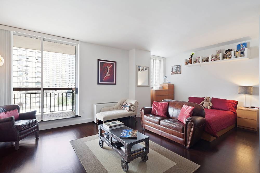 JUST LISTED CONDO with RIVER VIEWS! *** STUNNING JR 1 BED/ALCOVE STUDIO FOR SALE IN BATTERY PARK ***BALCONY*** W/D*** FULL SERVICE LUXURY BUILDING