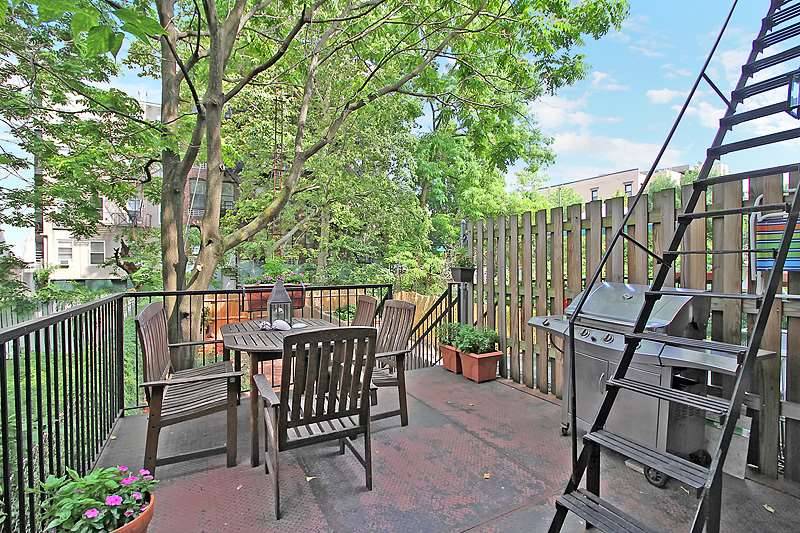Private deck and deeded backyard bring you back to nature in our small vibrant city