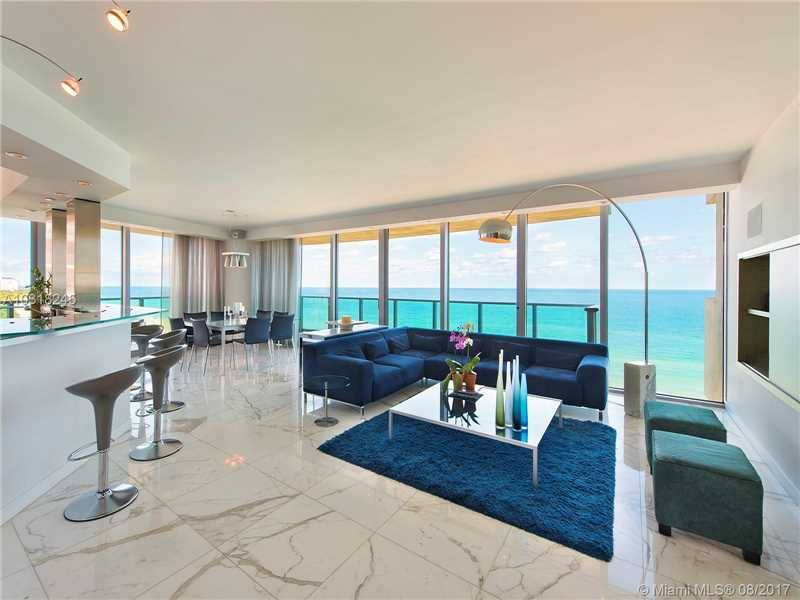 Contemporary corner direct oceanfront 3/3 residence in South Beach's prestigious Il Villaggio for those who deserve the best