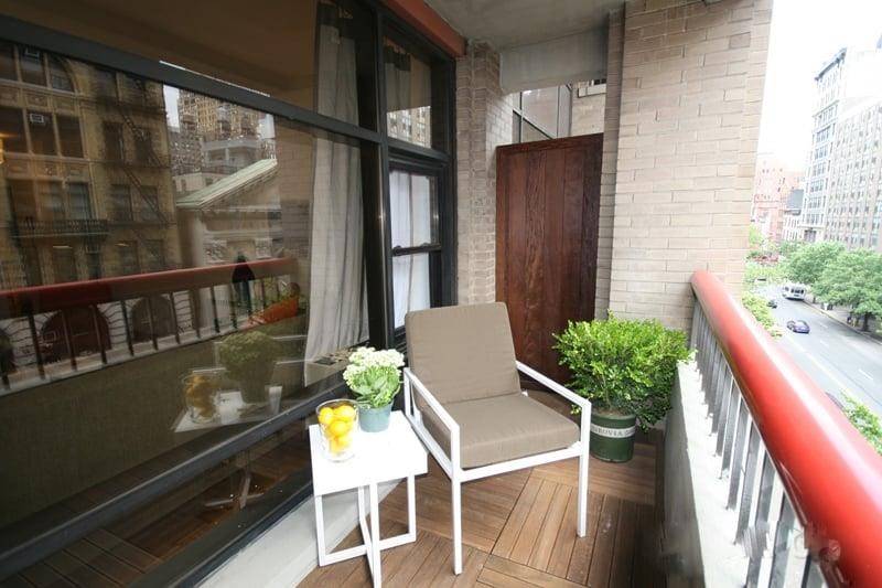 No Fee! Beautiful Open Terrace, Floor to Ceiling Windows, Renovated 2 Bedroom at The Milan. Perfect for a new family!
