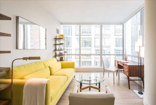 Striking Midtown East 2 Bedroom Apartment with 2 Baths featuring a Fitness Center and Pool