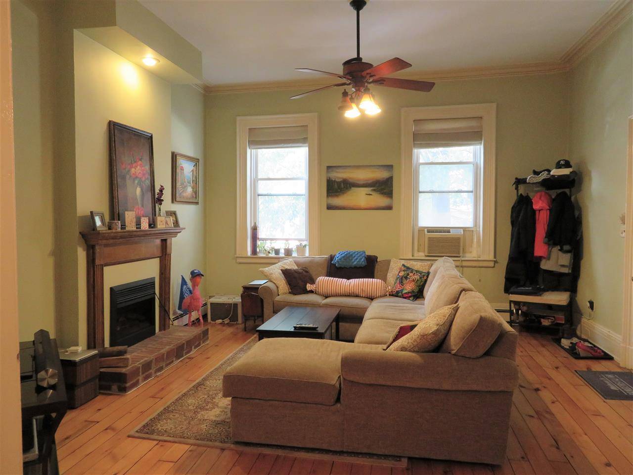 Beautiful desirable parlour level uptown Hoboken 2BR apartment available end of October
