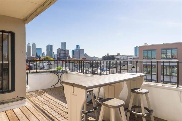 Welcome yourself to this unique “penthouse” duplex with rooftop deck and NYC views
