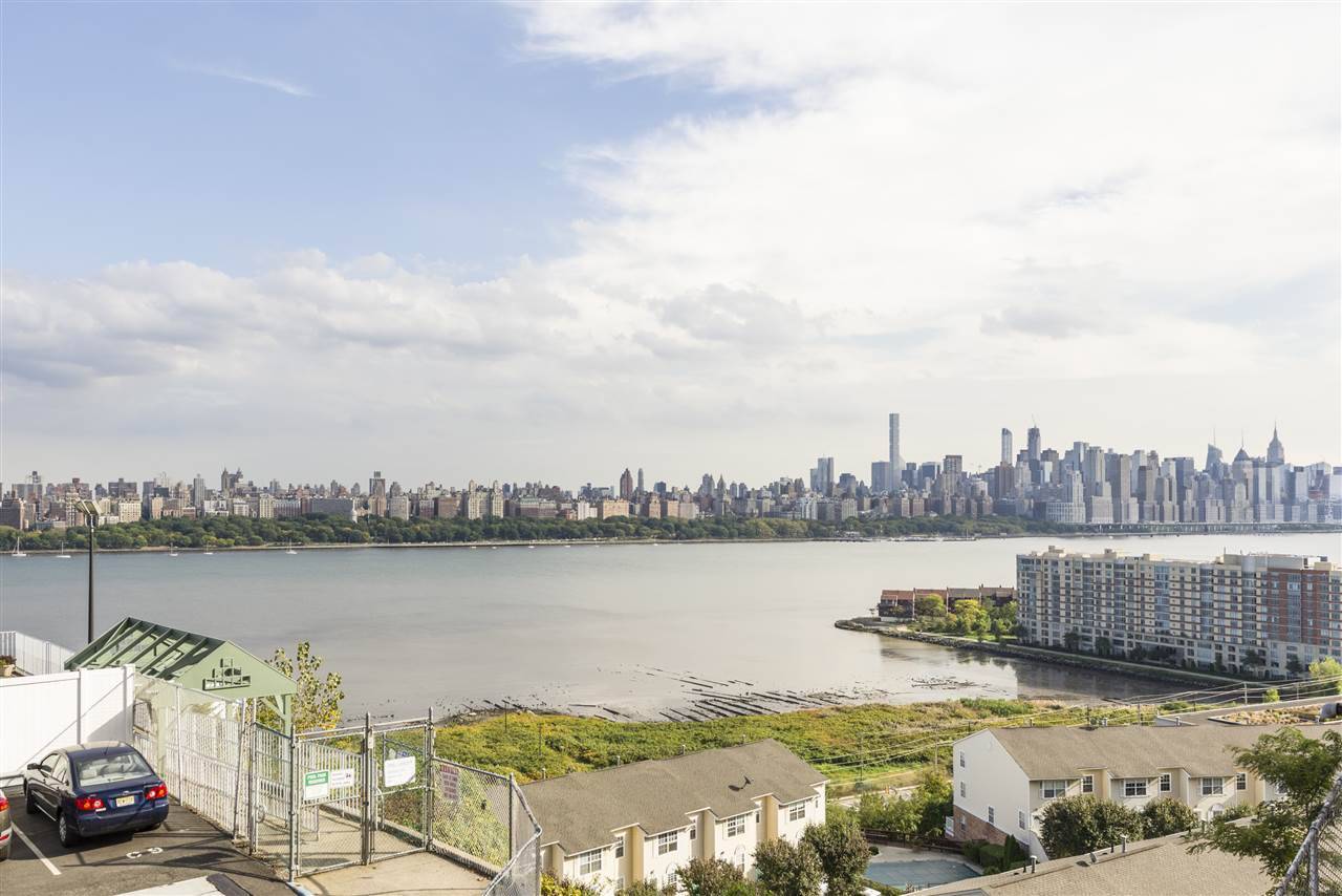 Rarely available one bedroom coop with terrace overlooking the Manhattan skyline and the Hudson River