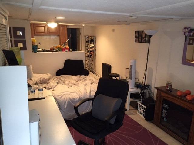 3rd and Park Basement studio for rent with private backyard access