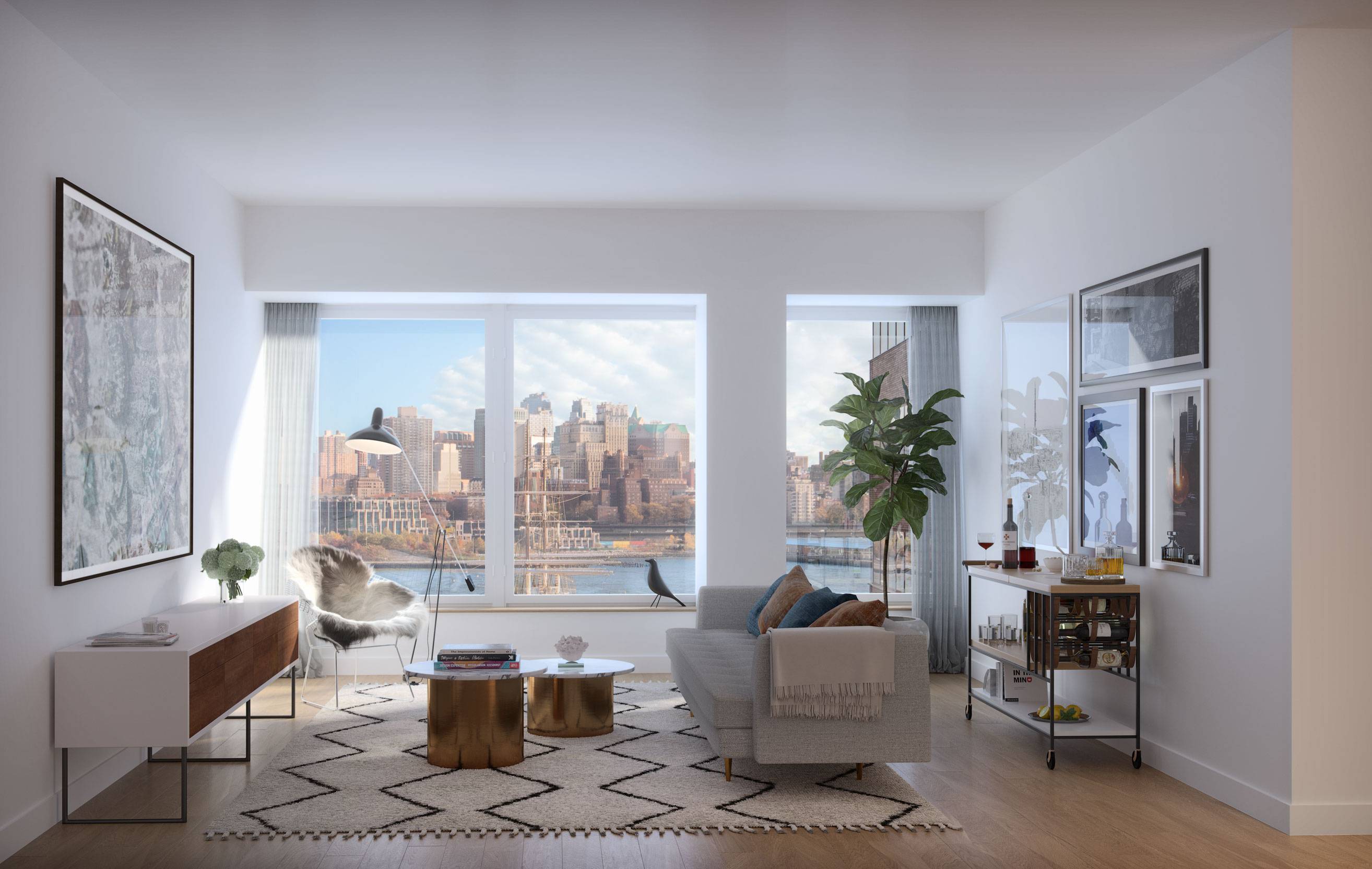 2-Bedroom Luxury Apartment  Rooftop Pool Building In Financial District