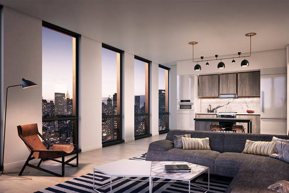 No Fee, Giant 1 Bed with Floor to Ceiling Windows in Brand New Luxury Murray Hill Apartment with Free Month