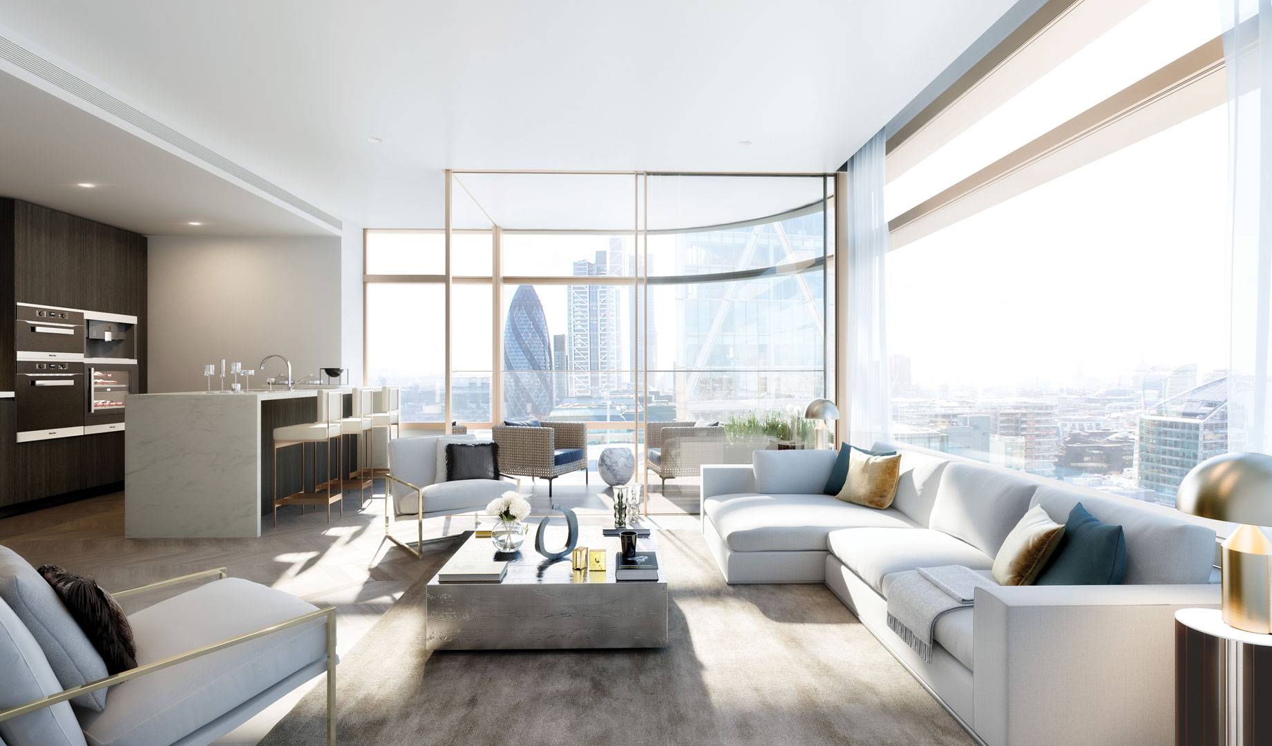 Breathtaking Penthouse On The 45th Floor Of Principal Tower Providing Incredible City Views