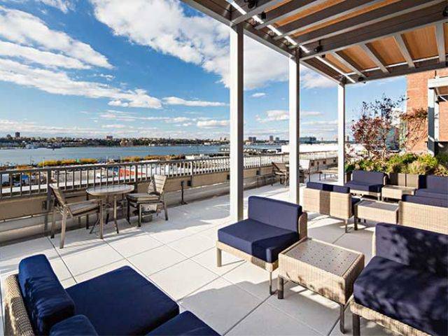 Contemporary Chelsea 2 Bedroom Apartment with 2 Baths featuring a Fitness Facility and Rooftop Deck