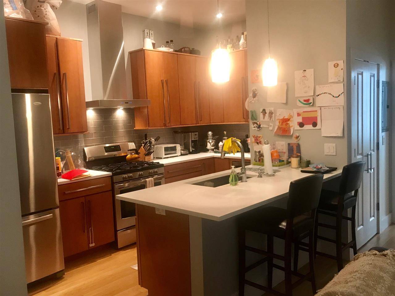 Ultra modern 2 bedroom 2 bath rental in Jersey City Heights with exclusive use of private backyard