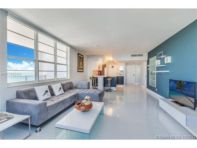 Direct oceanfront 3-bed/4-bath beach residence in a full-service building on world-renowned Lincoln Road in the heart of the South Beach shopping