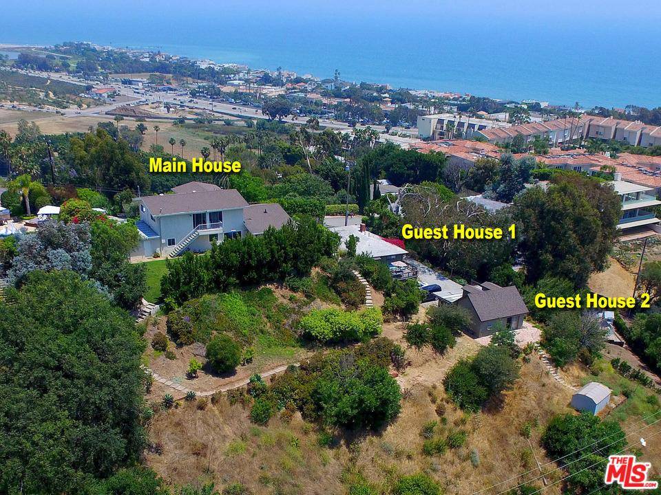 Incredible central Malibu location with panoramic ocean views overlooking Malibu Colony