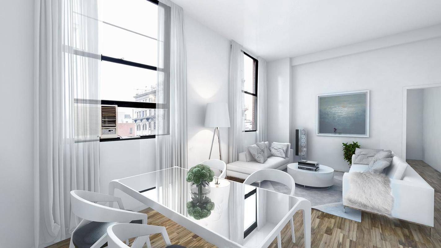 Large Sunny Loft-like Renovated True One Bedroom Apartment in Noho