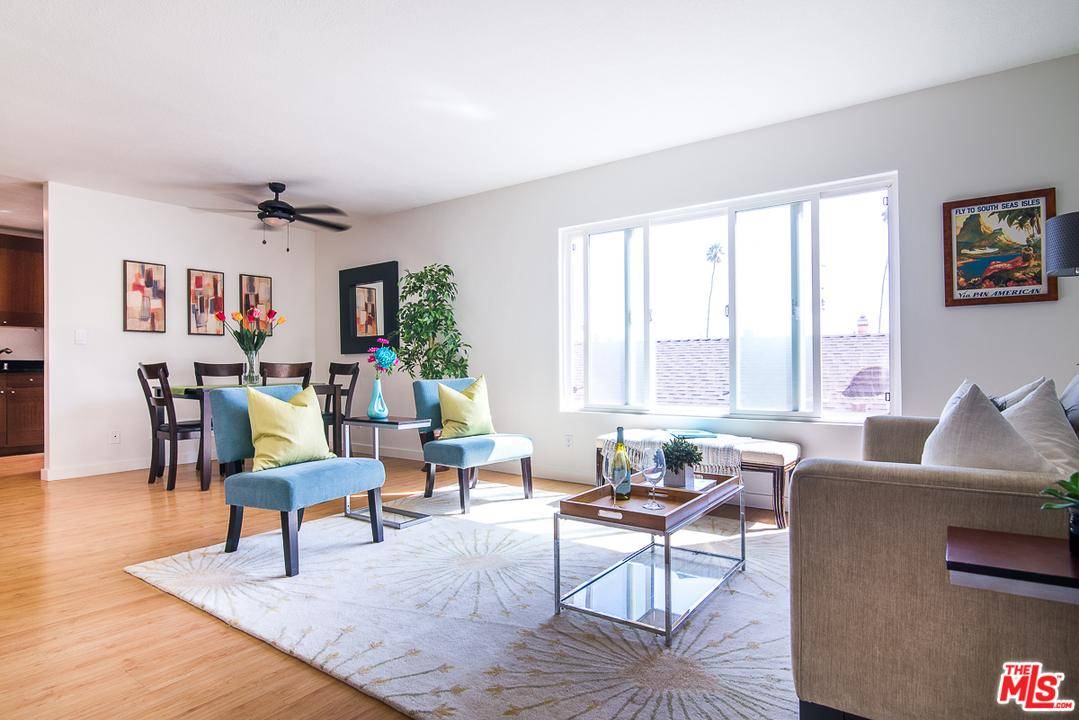 Light-filled spacious top floor unit in the back of a quiet 5-unit building