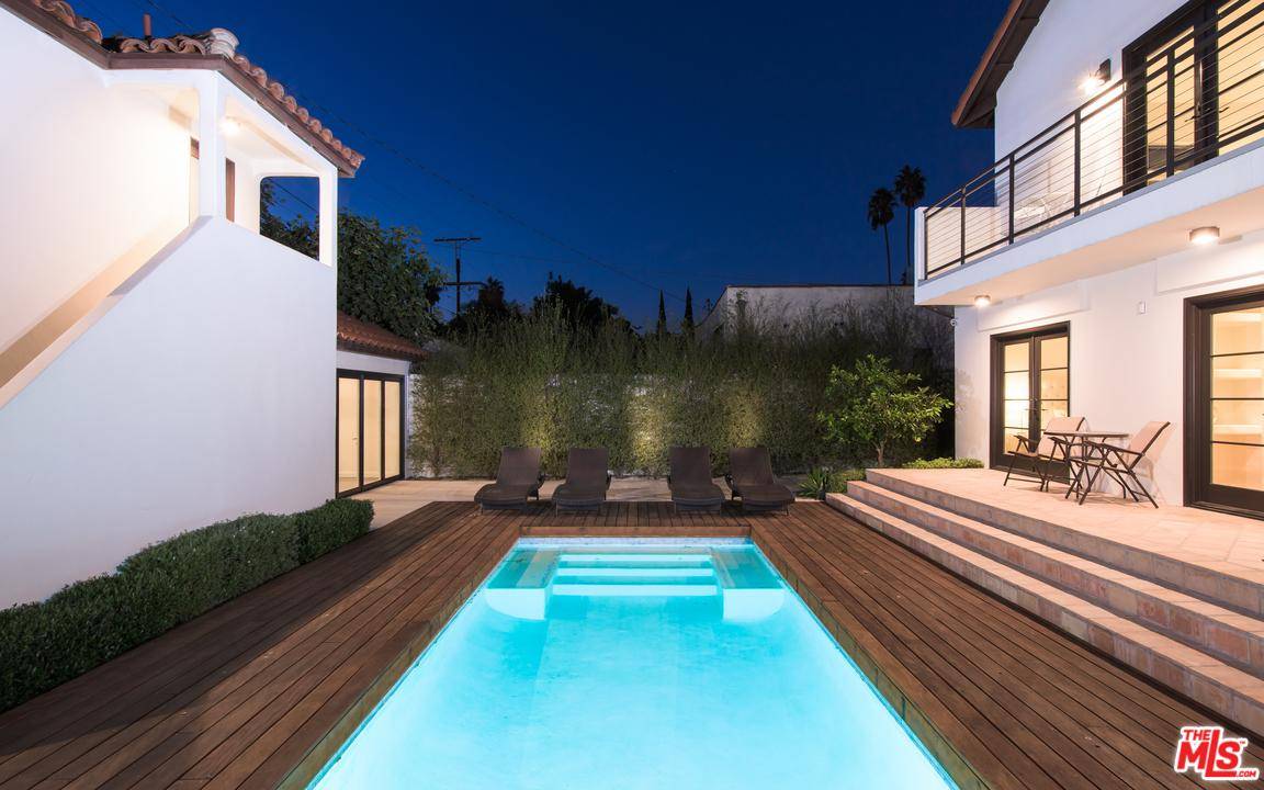 The property boasts a Spanish/modern feel in a prime West Hollywood neighborhood