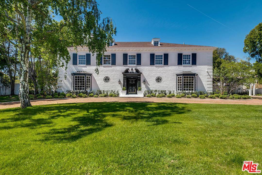 Incredible Transitional Estate available for lease on one of the most desirable streets in prime Holmby Hills