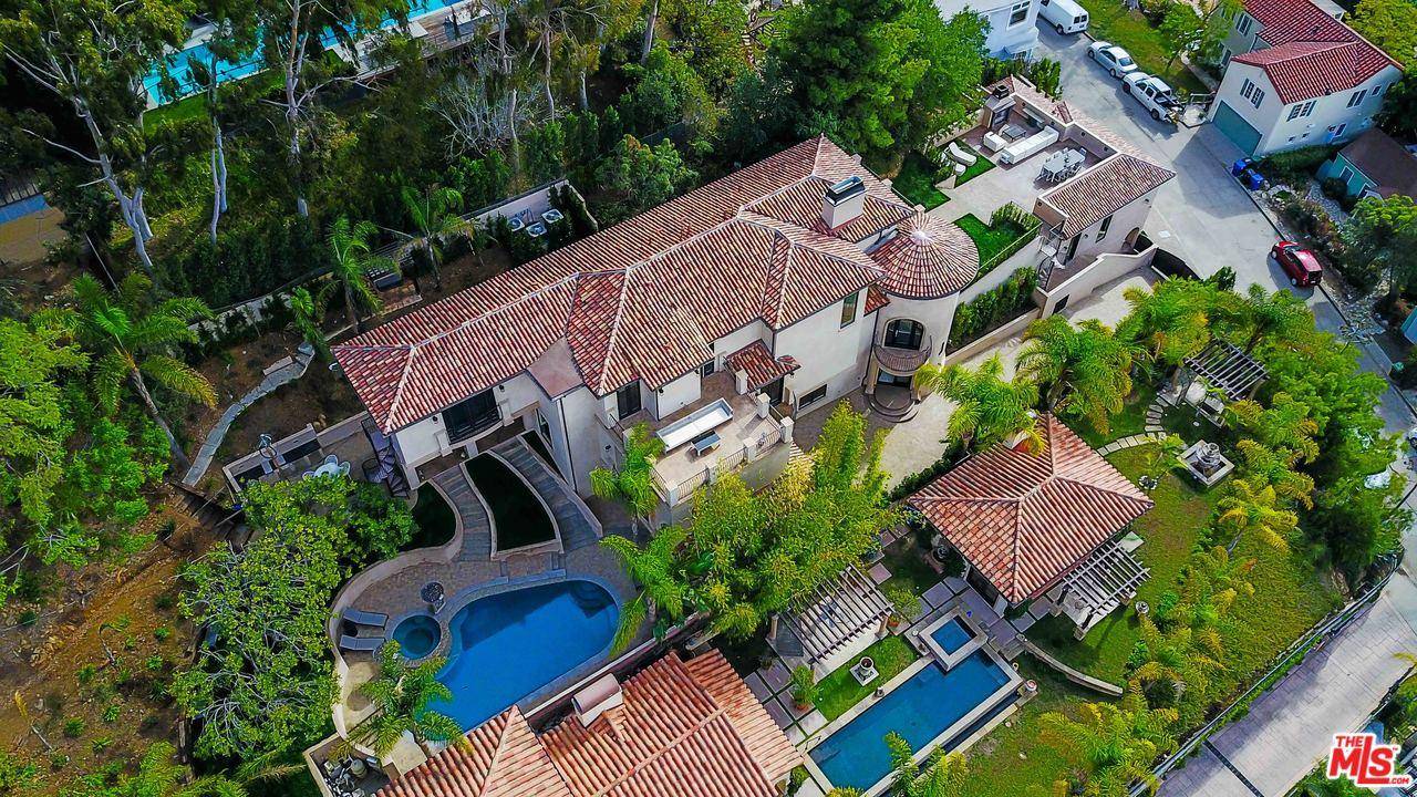 Majestic gated Hollywood Hills compound located on one of best streets in the historic Hollywood Dell