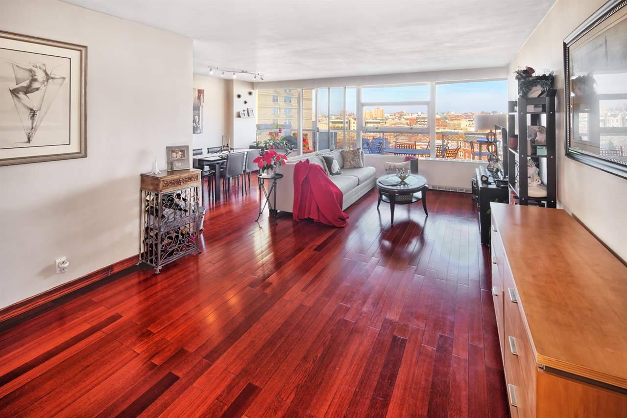 Classic Elegance Meets Modern Flair in this oversized 1 Bedroom 1 Bath w/ Balcony & wonderful open sky views of Hudson River & Beyond