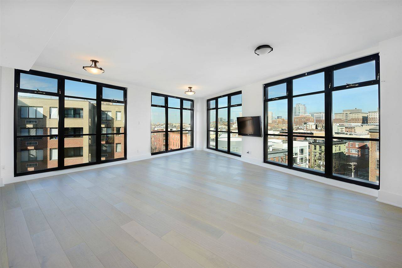 Eastern exposure penthouse with floor to ceiling windows in every room
