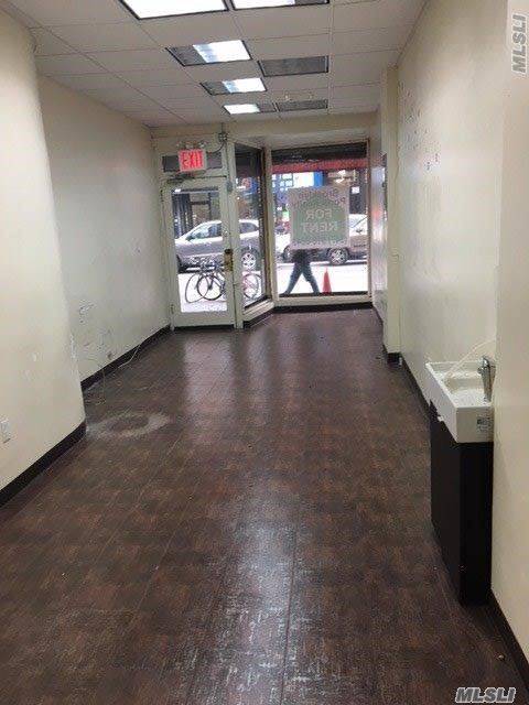 Sq Ft Store With 1/2 Bathroom, Plus Shared Basement For Rent On Busy Thoroughfare Close To Bus, Trains In Greenpoint Brooklyn.