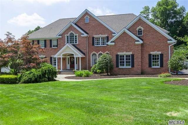 Stately 5 Bedroom Brick Colonial On 2 Manicured Acres On Quiet Cul-De-Sac.