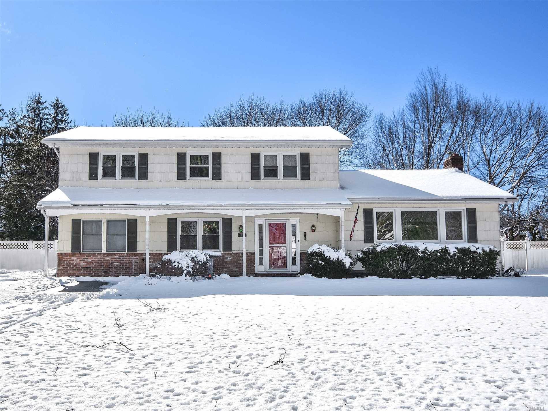 Spacious Colonial On Half Acre With In Ground Pool, Fenced In.