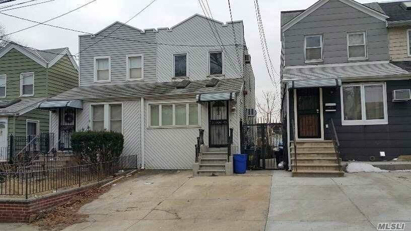 Ave In College Point, Close To Flushing Downtown, Semi- Detached Colonial With 3Br, 2Fbath, Full Finished Basemen
