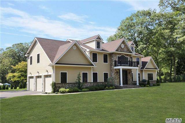 Embrace This Newly-Constructed Exquisite Residence Nestled On One Acre Of Secluded Property Boasting 5 En-Suite Br's.
