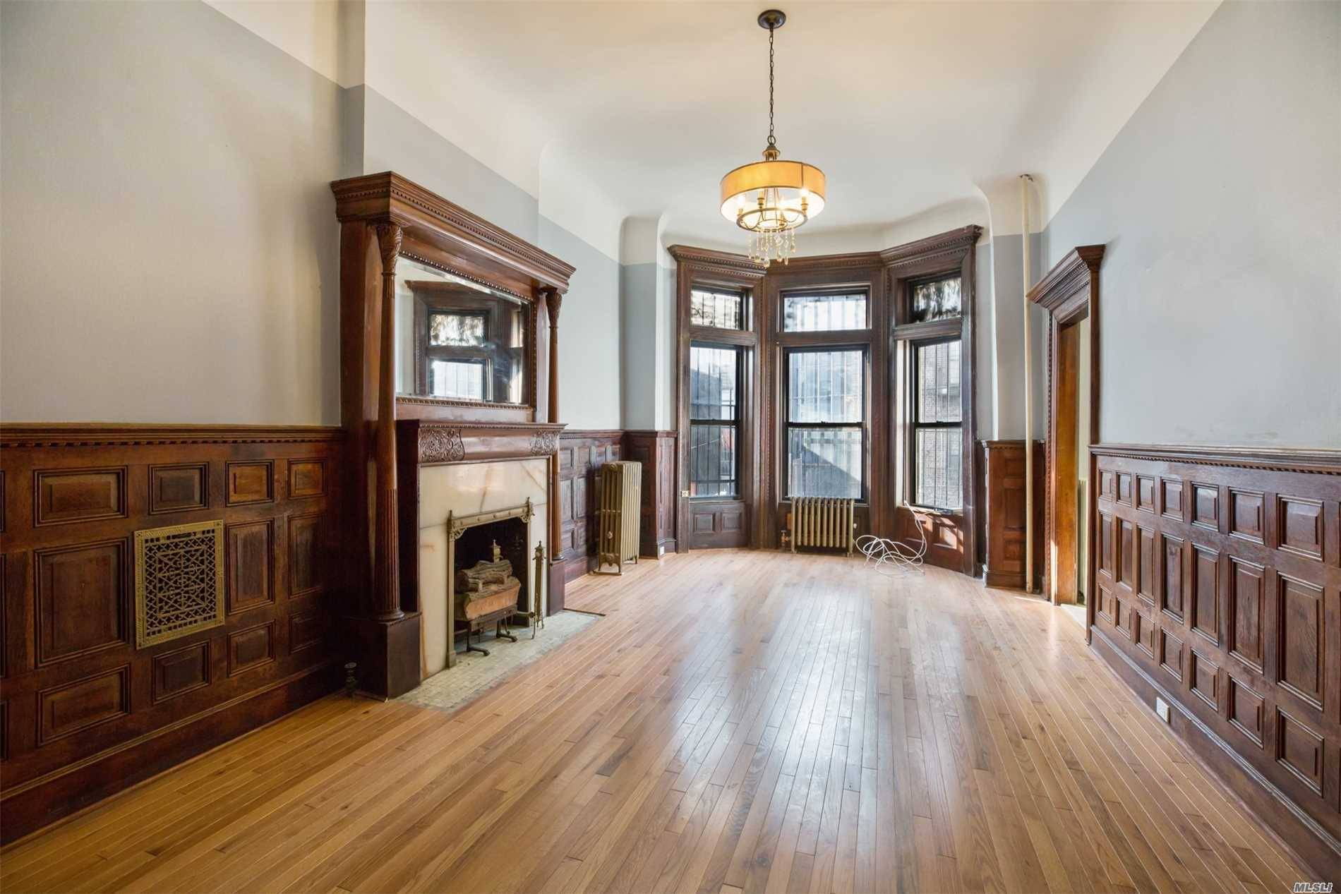 Sq Foot 4 Story Brownstone With Original Details And 4 Fireplaces.