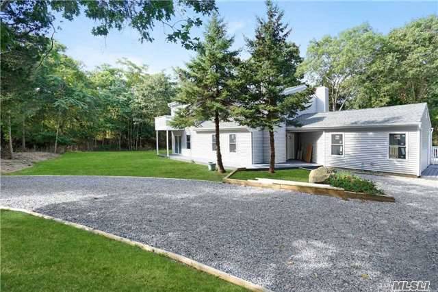 East Landing Peconic Bay Beach Home That Has Been Completely Renovated Inside And Out.