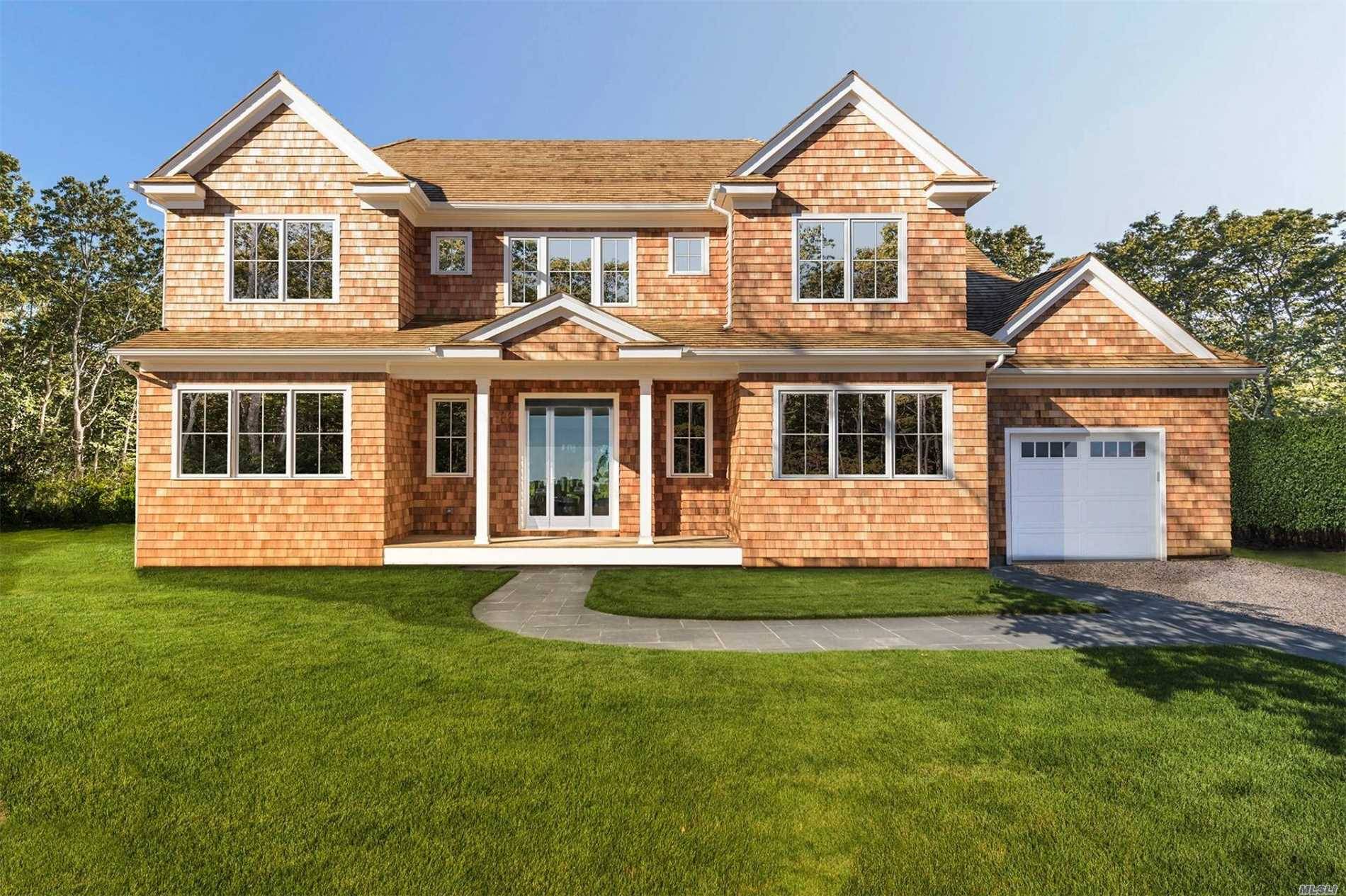 Right In The Heart Of Bridgehampton, This Brand New Five Bedroom, Six And A Half Bath Traditional On .