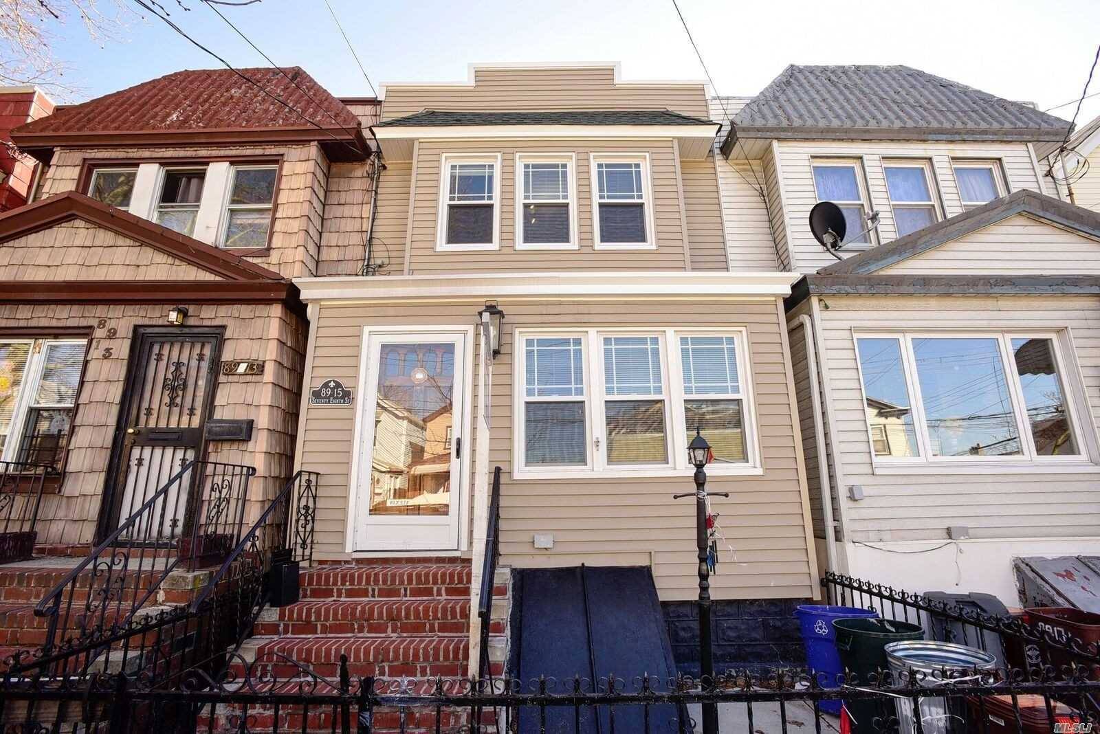 Well Maintained 1 Family In Highly Residential Part Of Woodhaven.