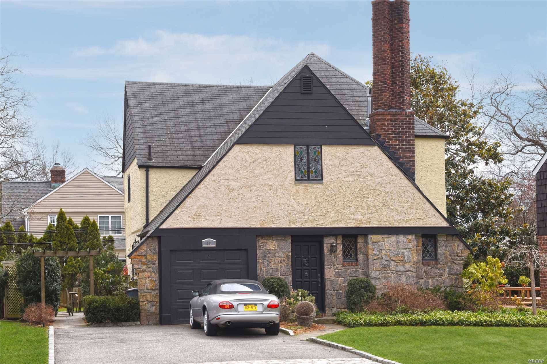 Charming Tudor Located In The Mott Section Of Garden City.