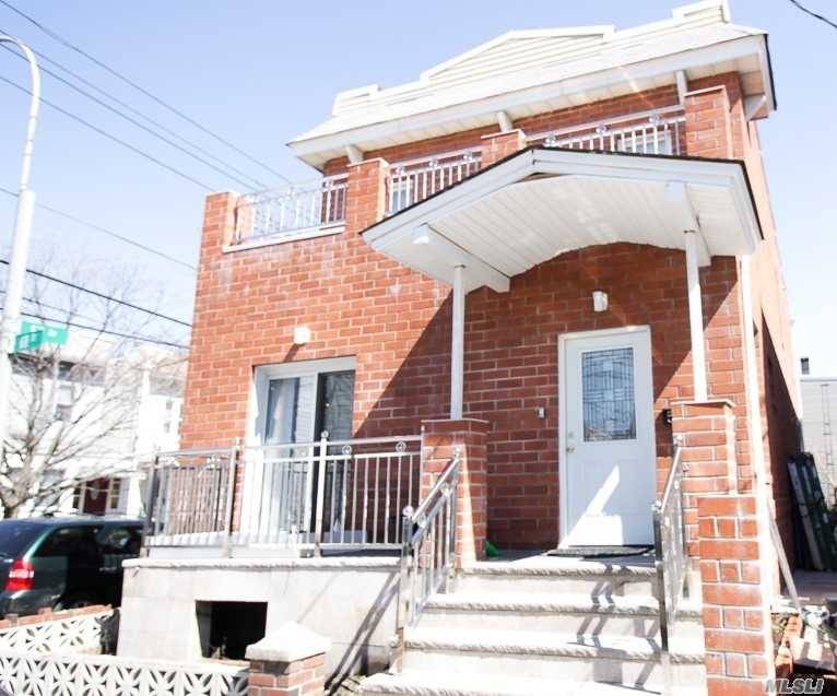 Newly Built Two Family Brick House At The Prime Location In Maspeth.