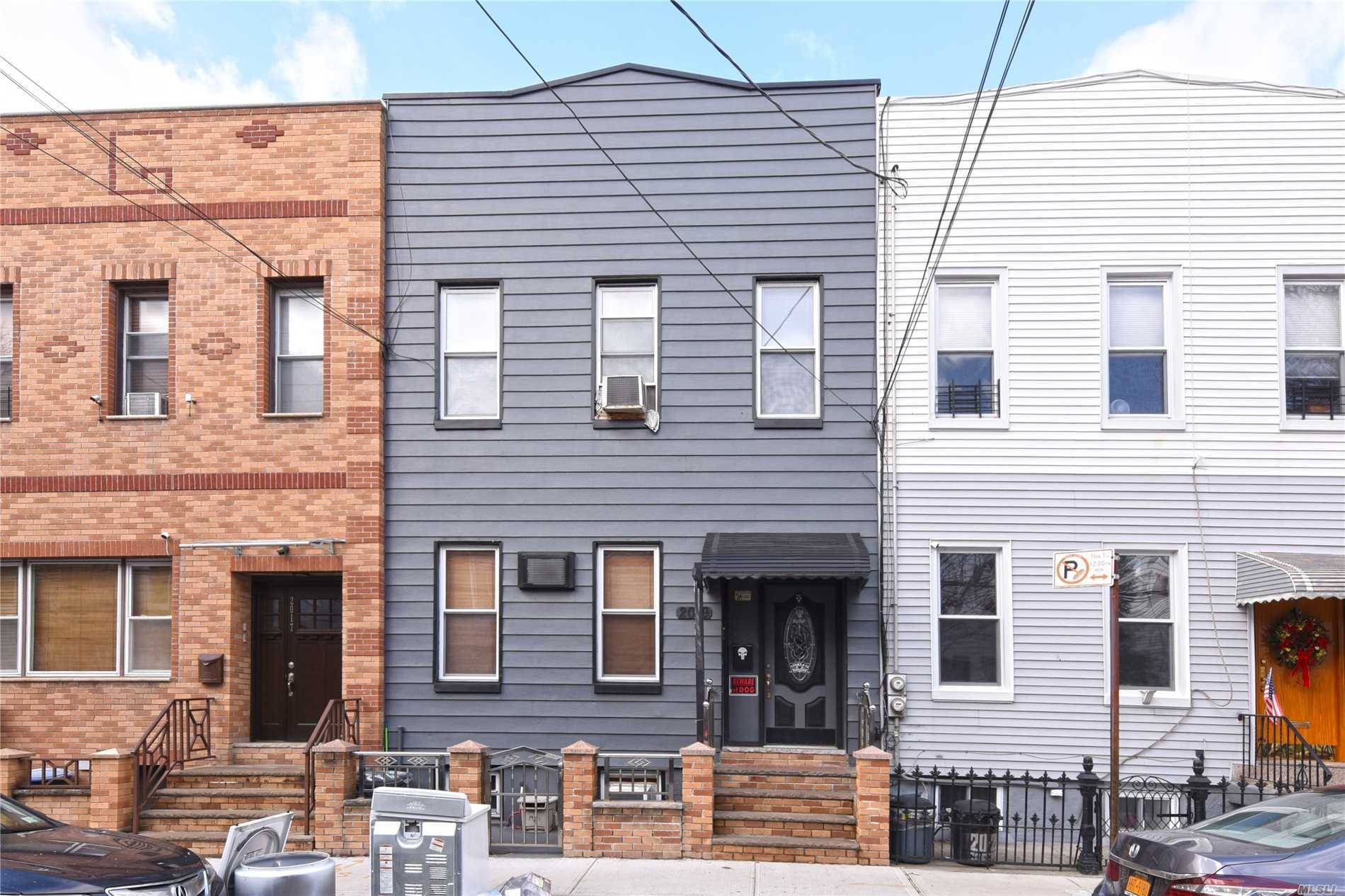 Two Family Home In Ridgewood, Queens With Low Taxes $4,235.