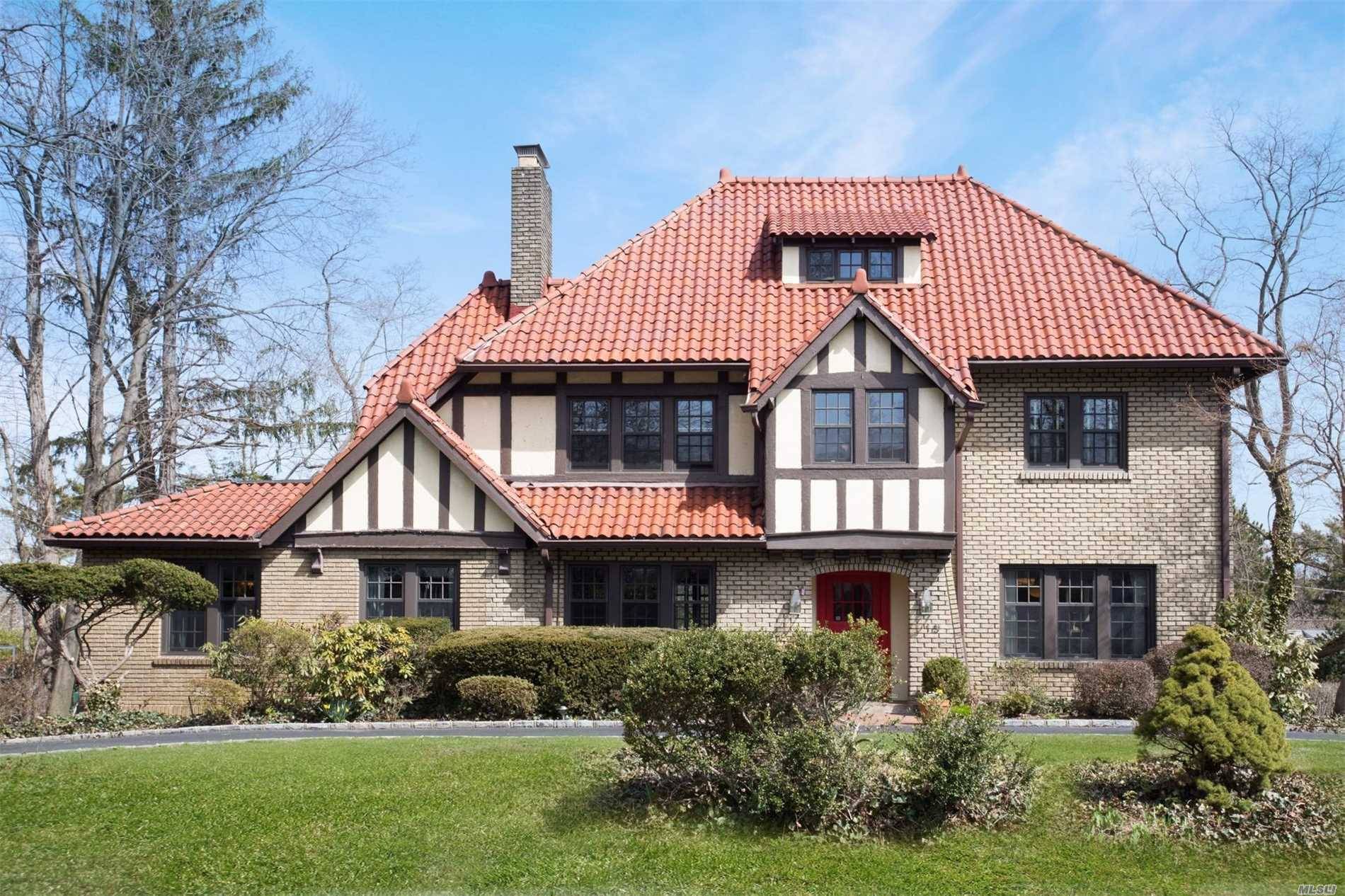 Restore And Make Your Own This Charming Spacious 6 Bedroom 3 Bath Brick Tudor In Great Neck Estate.