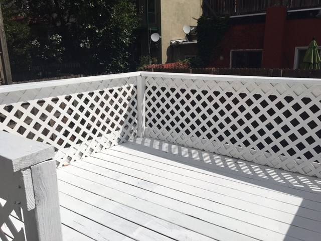 Perfect rental for 3 or 4 roommates featuring a private deck and backyard and 2 car parking
