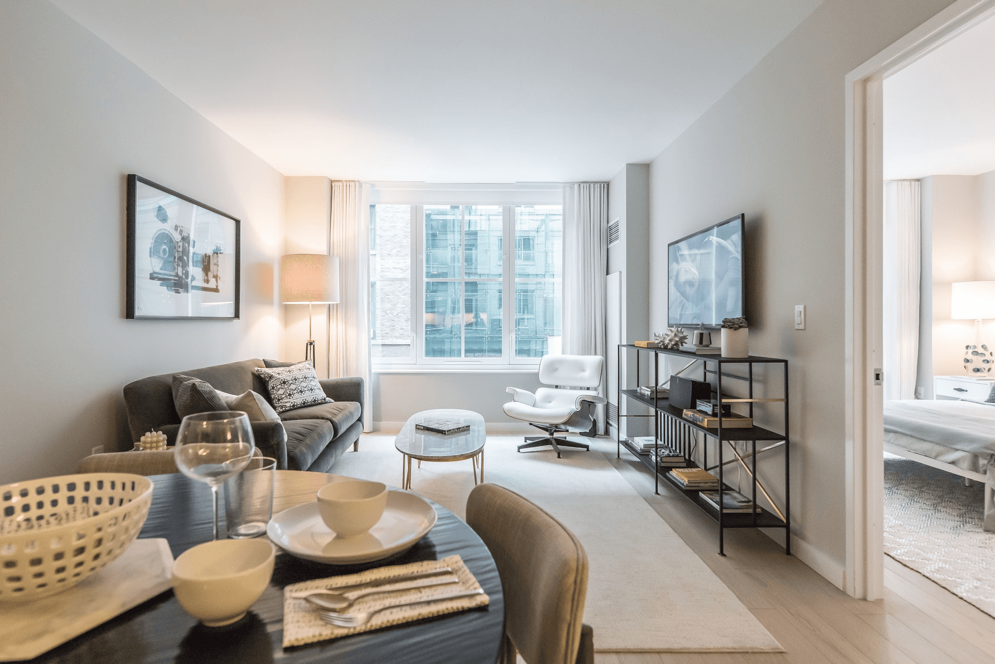 Magnificent 2 Bedroom 2 Bathroom in the heart of Hell's Kitchen (Midtown West). Full Service Luxury Building with Doorman/Gym/Playroom, etc. *NO FEE*