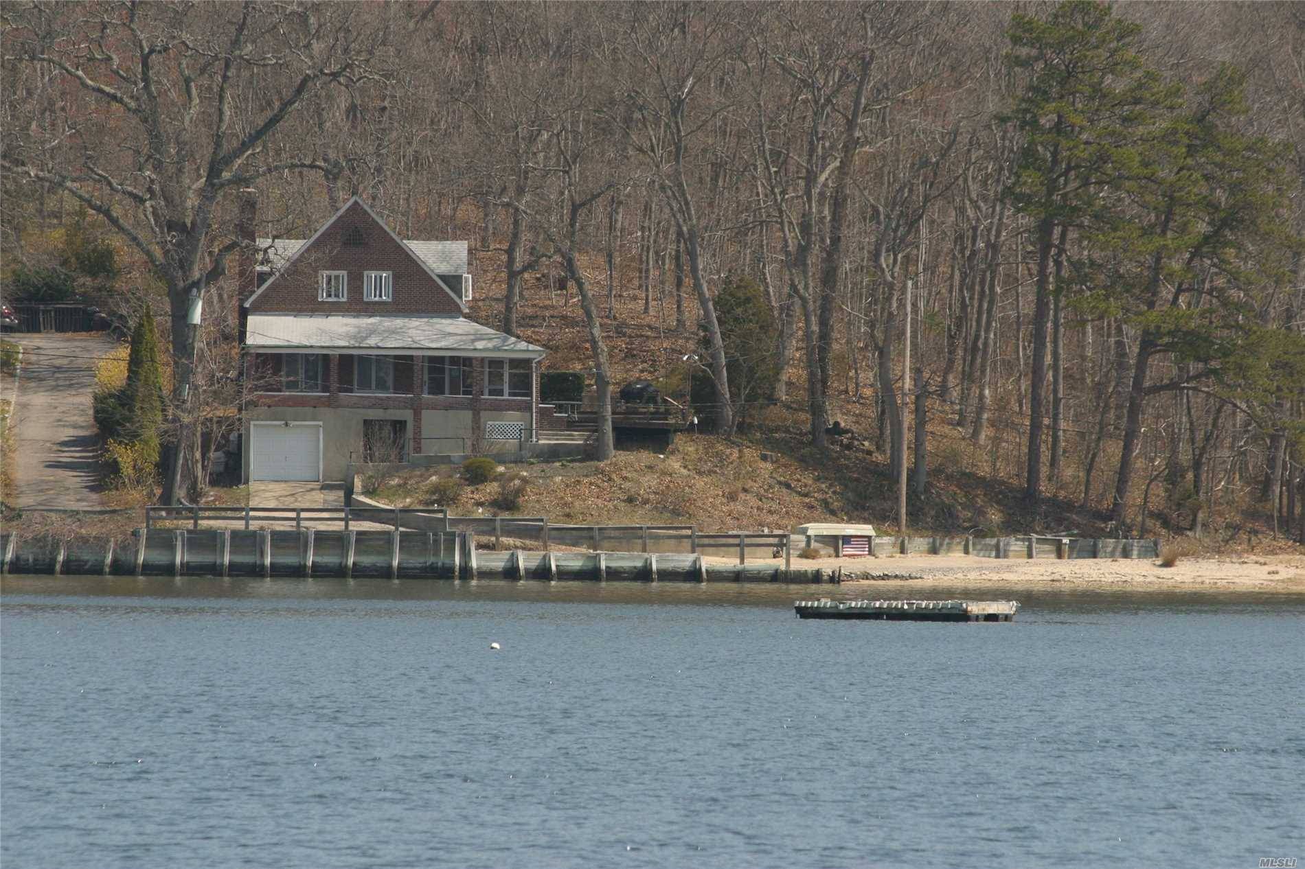 Rare Opportunity To Renovate/Expand/Build New Waterfront Home- Panoramic Western Views Of Centerport Harbor.