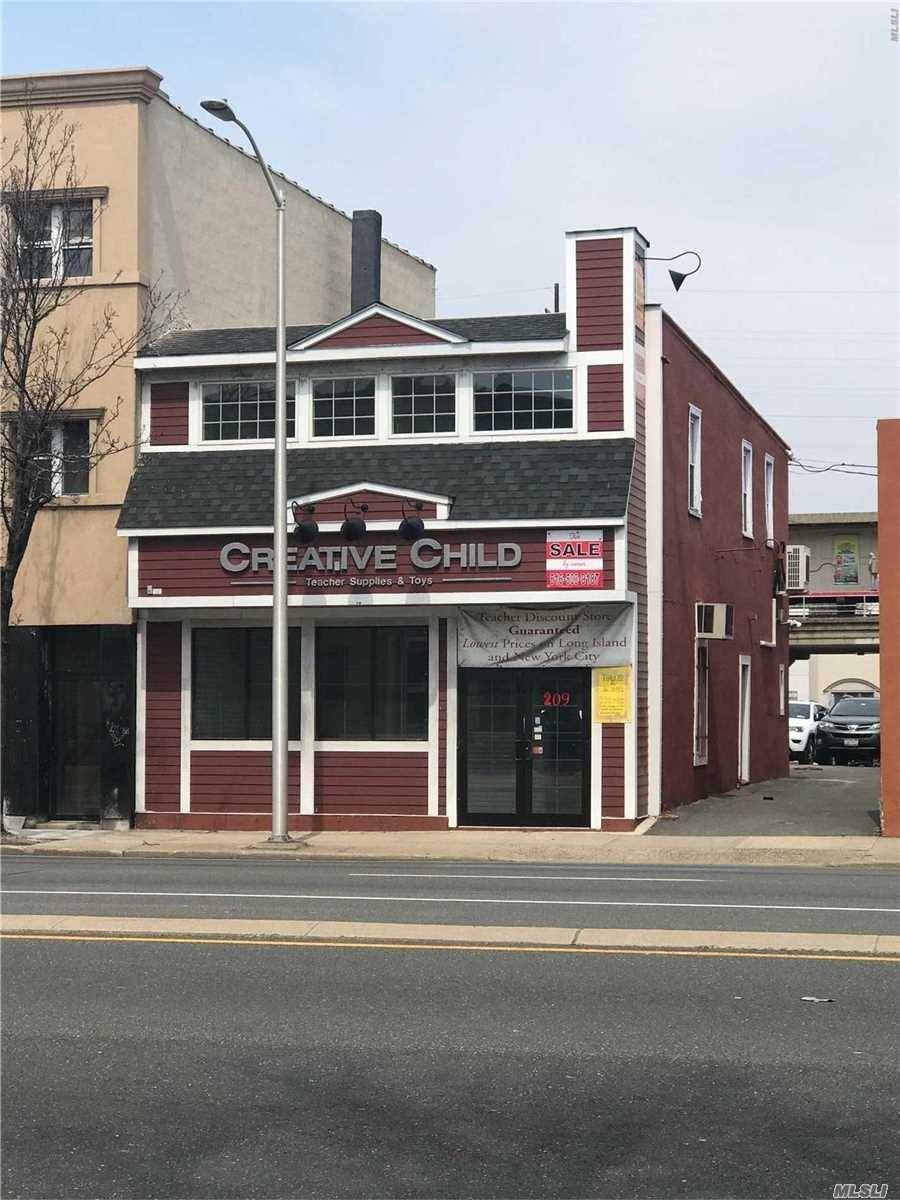 For Lease: Free Standing 2- Story Building Plus Basement.