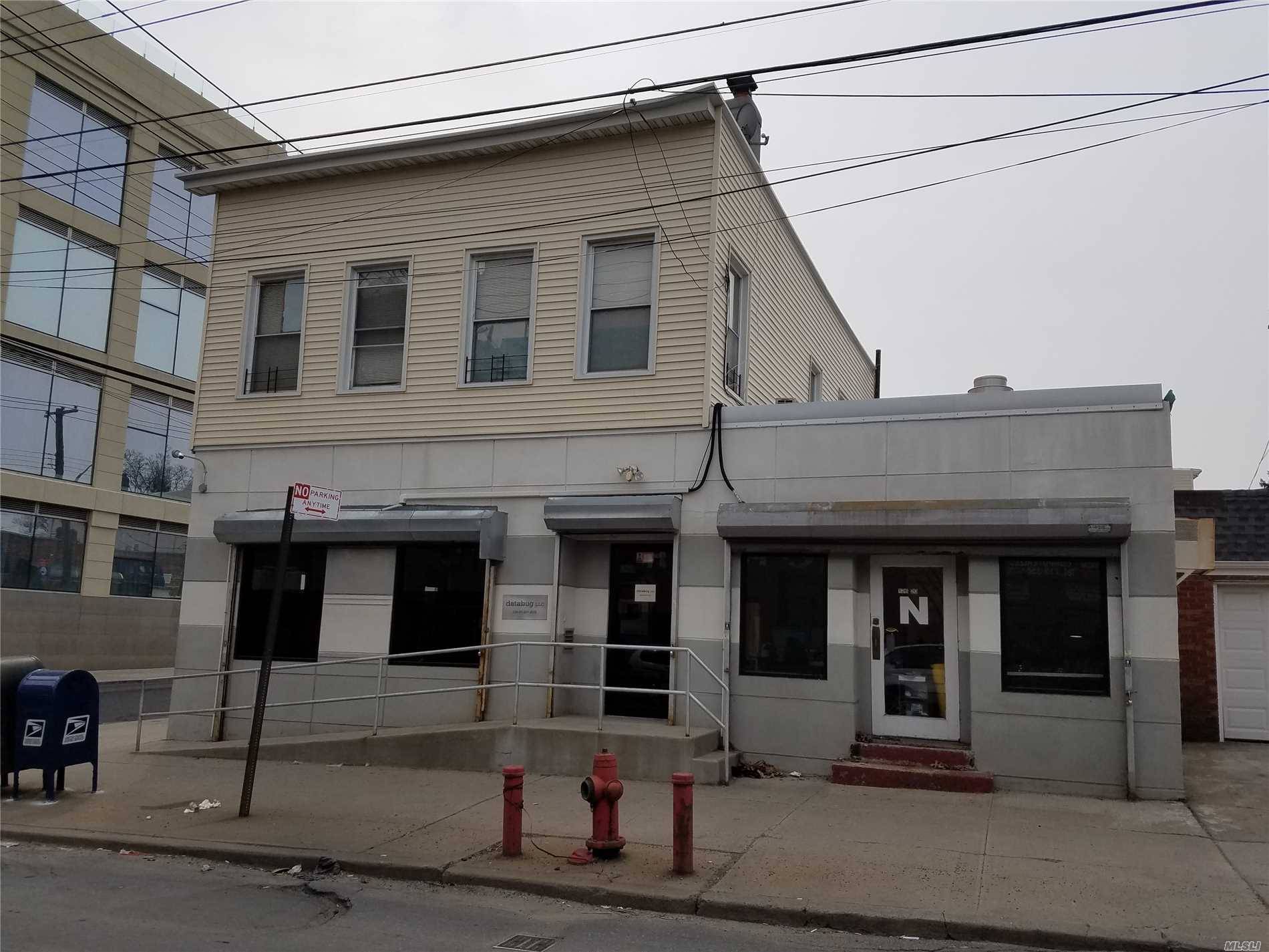 Storefront / Professional  Office  With Basement  For Lease In The Heart Of College Point..