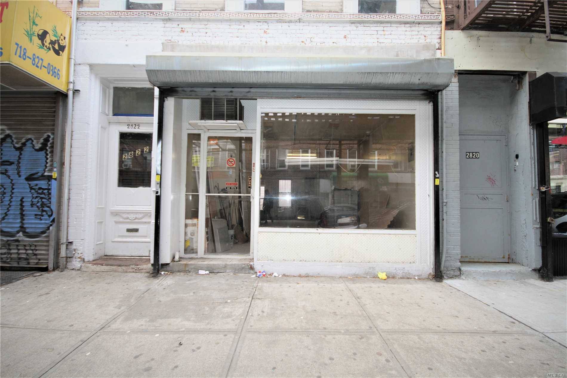 Commercial Store Front Available On Well Traveled Fulton Street 1 Block From The J/Z Train Station At Van Siclen Ave.