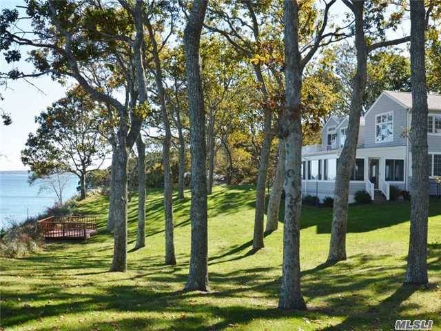 Nassau Point, Estate-Grade Double Lot With Over 200 Feet On Peconic Bay.